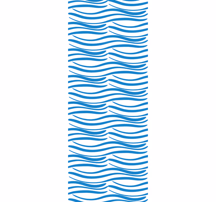 Modern roller blind with small waves pattern - TenStickers