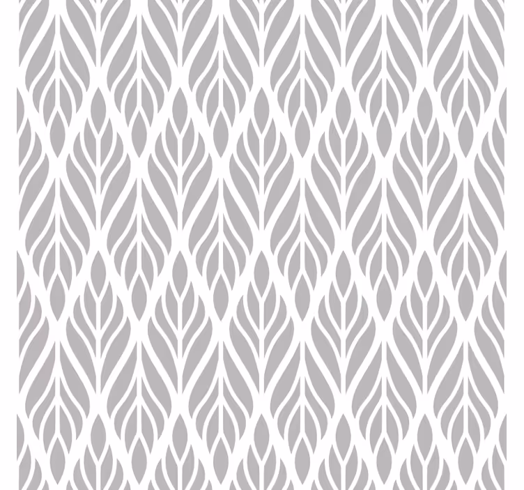 Modern roller blind in ethnic floral grey pattern - TenStickers