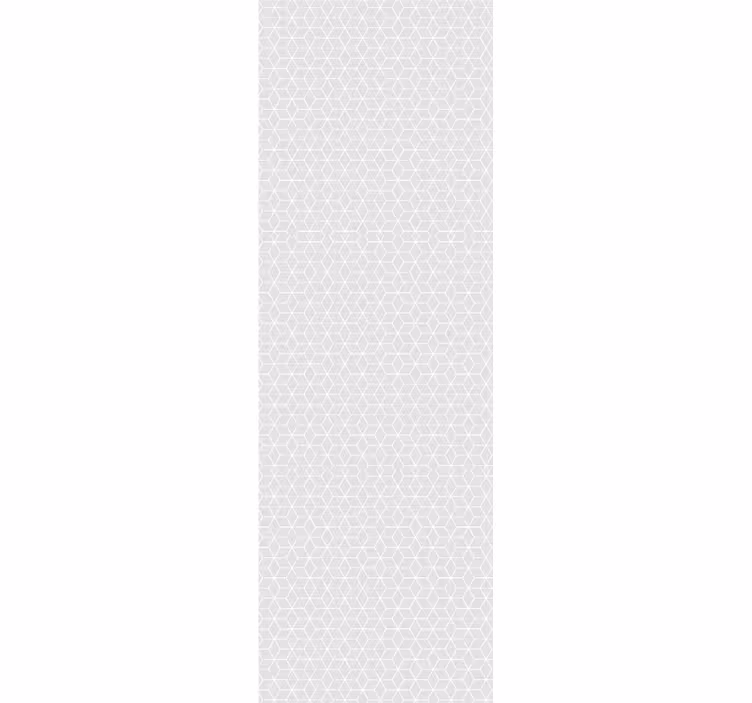 Modern roller blind in grey shapes on white background - TenStickers