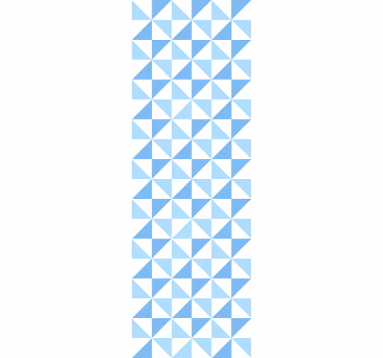 Modern roller blind light blue triangular pattern - TenStickers