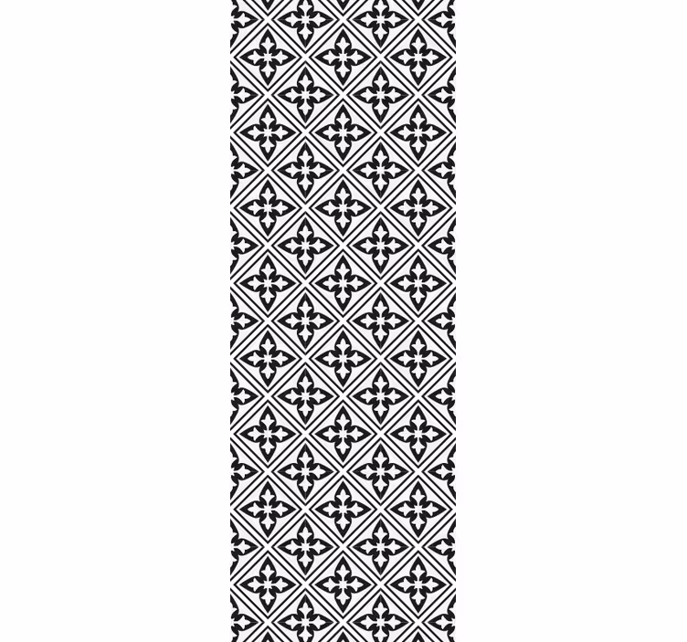Modern roller blind with floral patterns - TenStickers