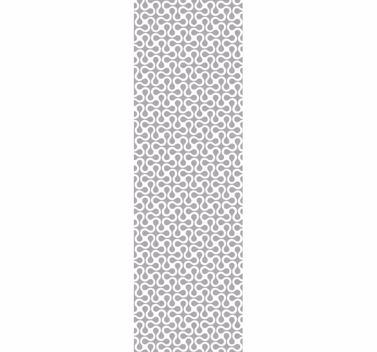 Modern roller blind in sleek white twister design - TenStickers