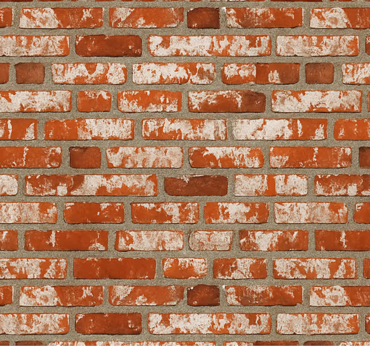 Living room roller blind 3d brick design - TenStickers