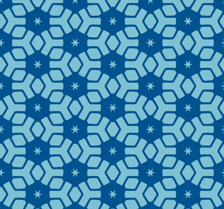 Bathroom roller blind in blue tiles - TenStickers