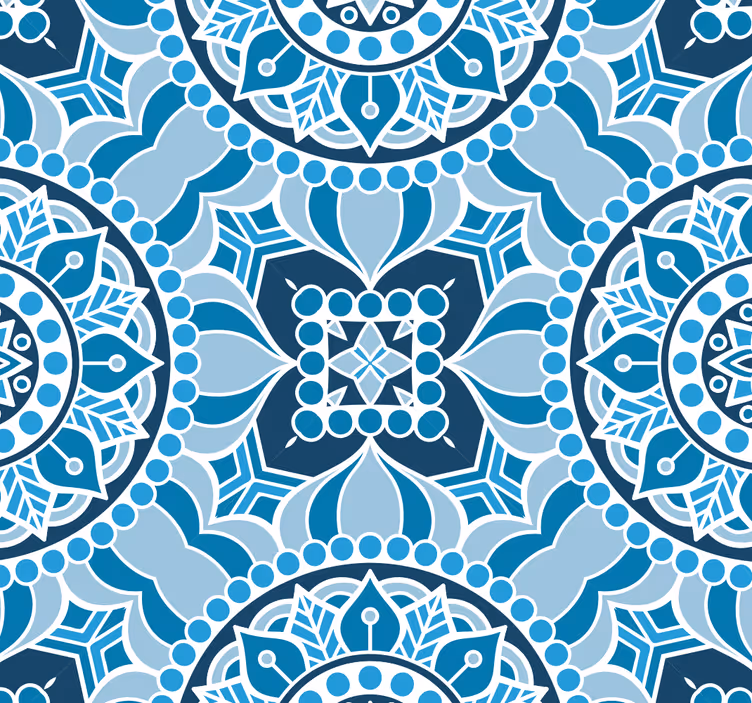 Mandala style bathroom roller blind - TenStickers