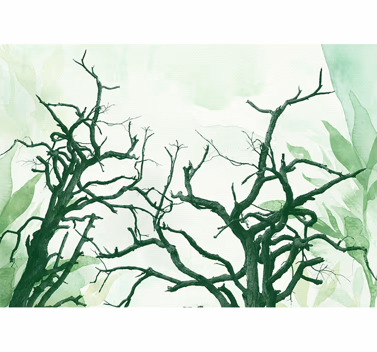 Kitchen roller blind beautiful tree canopies in the forest - TenStickers
