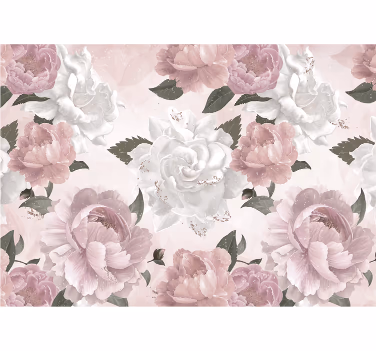 Kitchen roller blind with provencal peonies - TenStickers