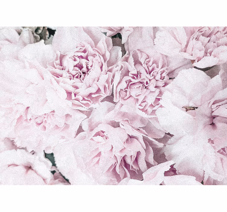 Living room roller blind elegant pink peonies design - TenStickers