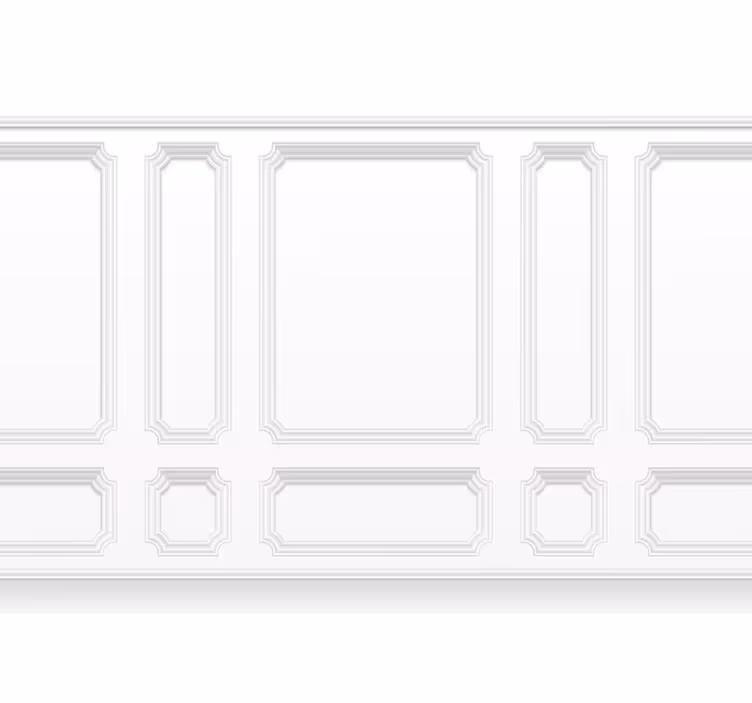 White roller blind classic quarter panels - TenStickers