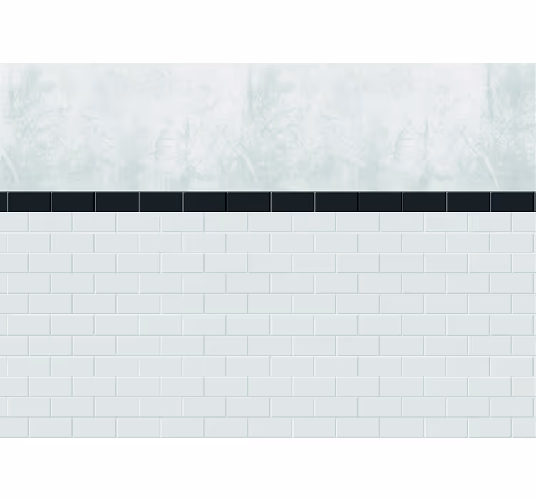 White roller blind for white tiled spaces - TenStickers