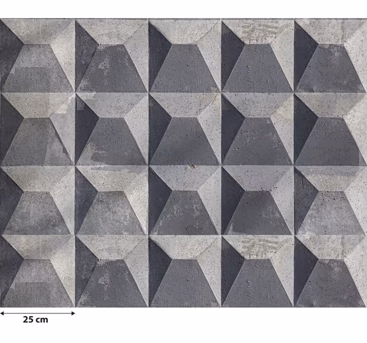 Gray roller blind with raw concrete texture - TenStickers