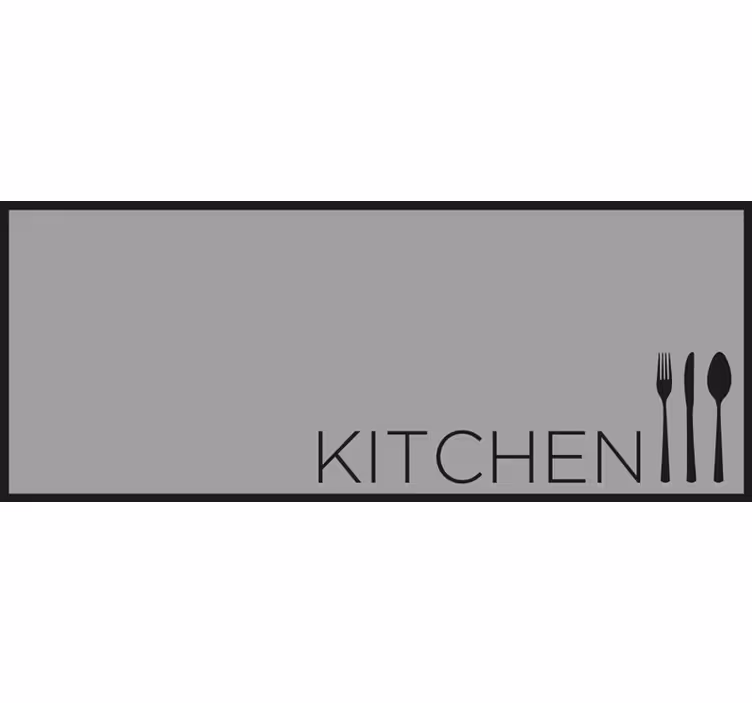Gray roller blind for a modern kitchen - TenStickers