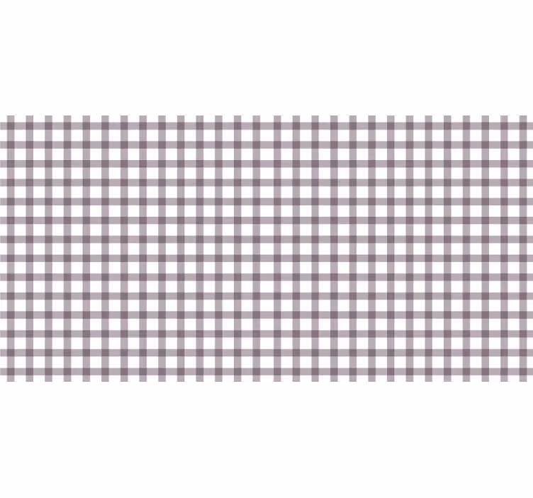 Purple roller blind in lilac gingham pattern - TenStickers