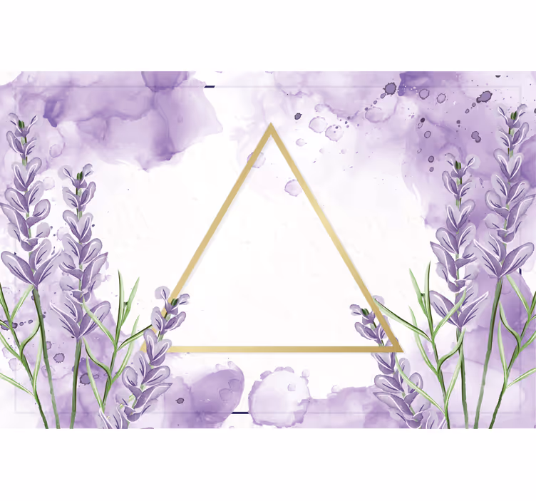 Purple roller blind digital lavender triangle - TenStickers