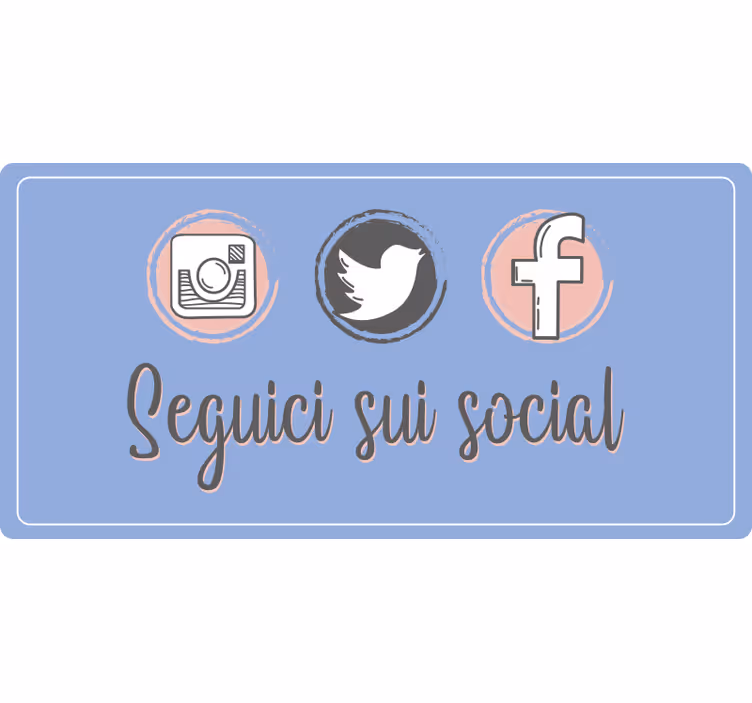 Purple roller blind for social media promotion - TenStickers