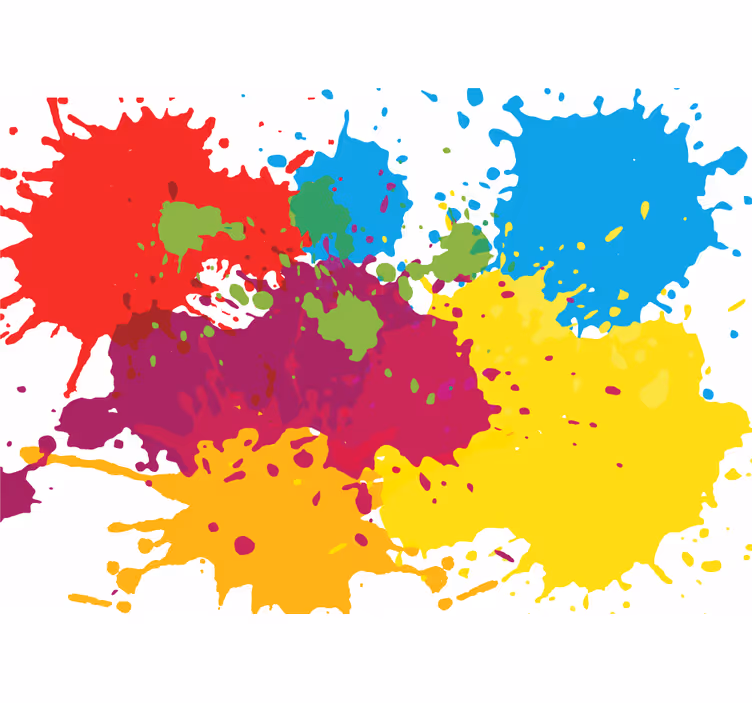 Splash spots living room roller blind - TenStickers