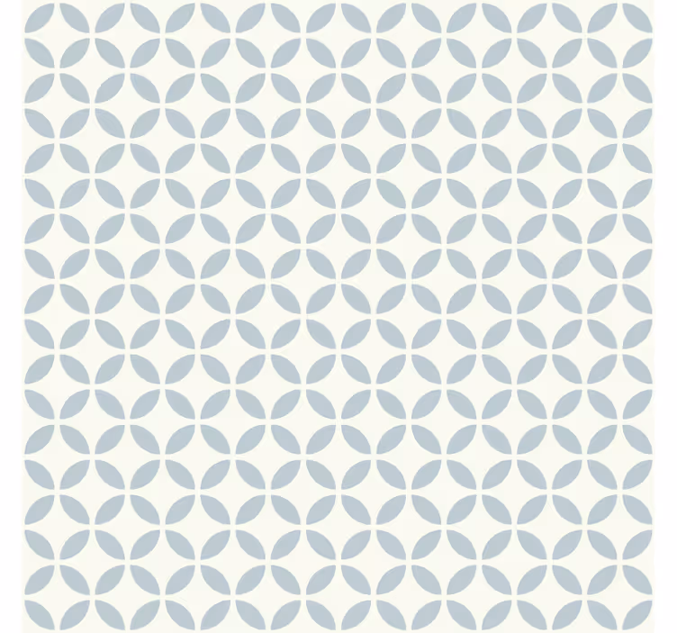 Blue roller blind with circular patterned design - TenStickers