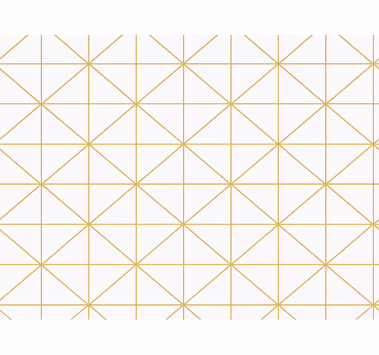 Modern roller blind gold geometric design - TenStickers