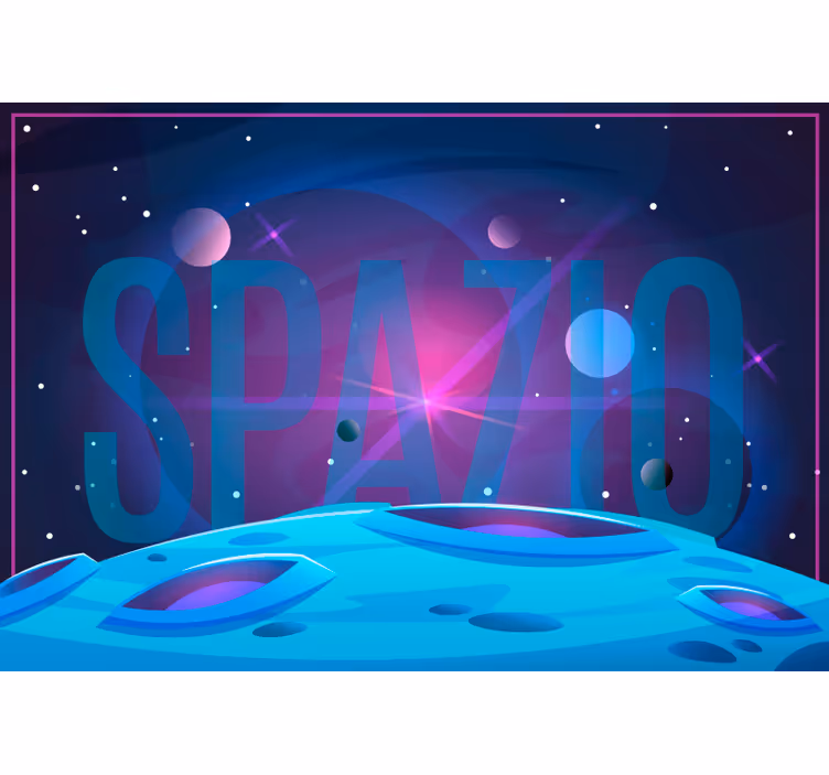 Blue roller blind galaxy and cosmos - TenStickers