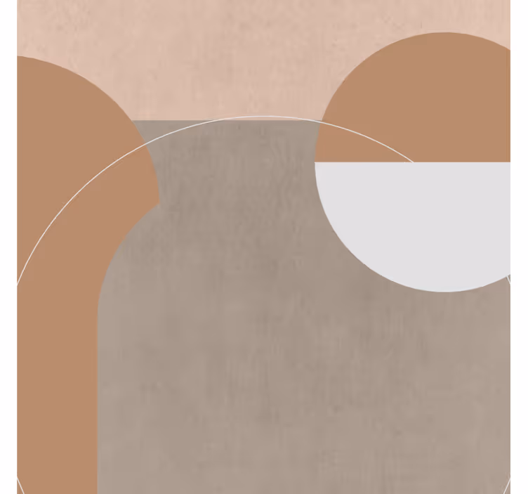 Living room roller blind in irregular geometric style - TenStickers