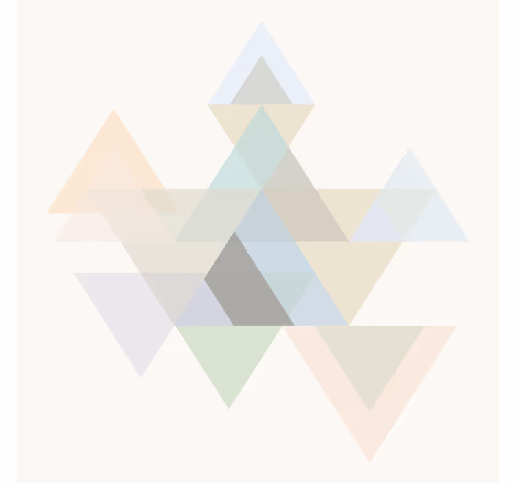 Living room roller blind colorful triangle design - TenStickers