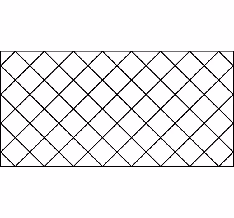White roller blind with black and white squares - TenStickers