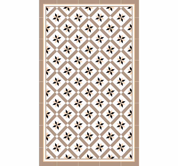 Beige roller blind in hydraulic brown - TenStickers