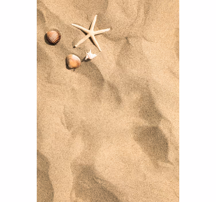 Beige roller blind summer feelings - TenStickers
