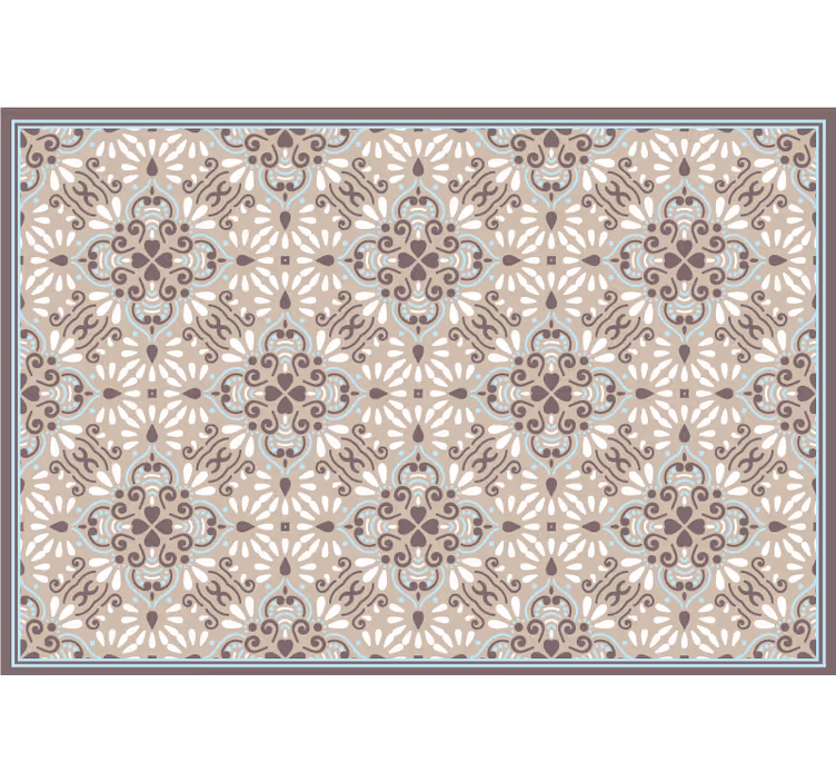 Beige roller blind in beige white mosaic design - TenStickers