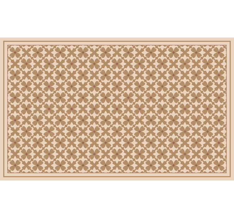 Beige roller blind with vintage beige squared pattern - TenStickers