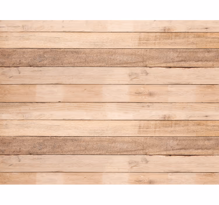 Beige roller blind with natural wood plank pattern - TenStickers