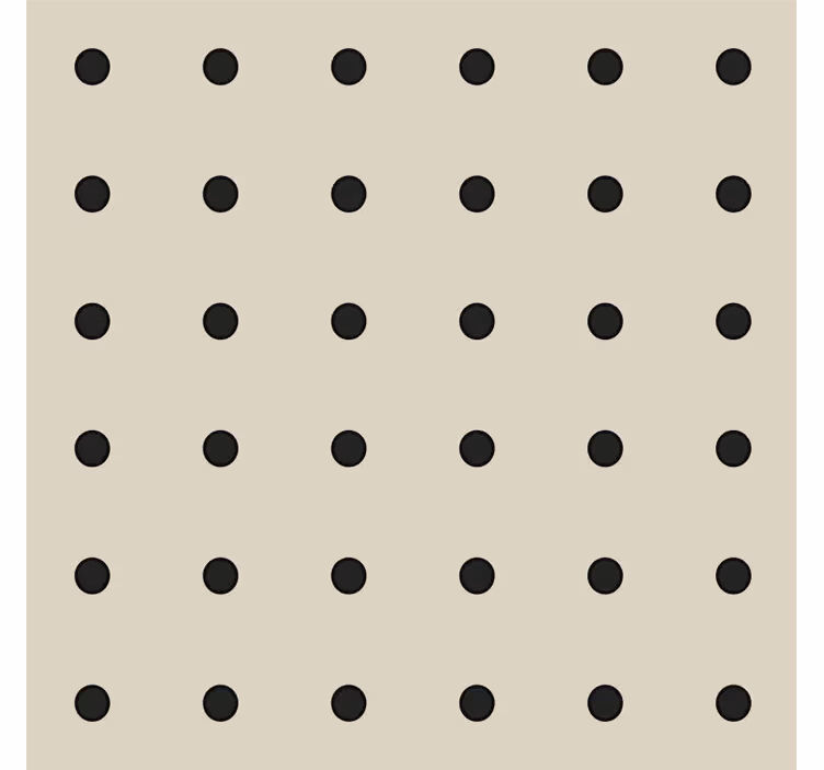 Beige roller blind with beige polka dot pattern - TenStickers