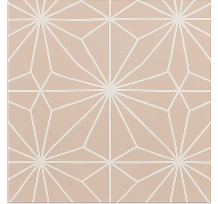 Beige roller blind with beige stars pattern - TenStickers