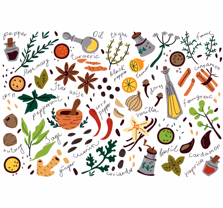 Spicy bedroom roller blind - TenStickers