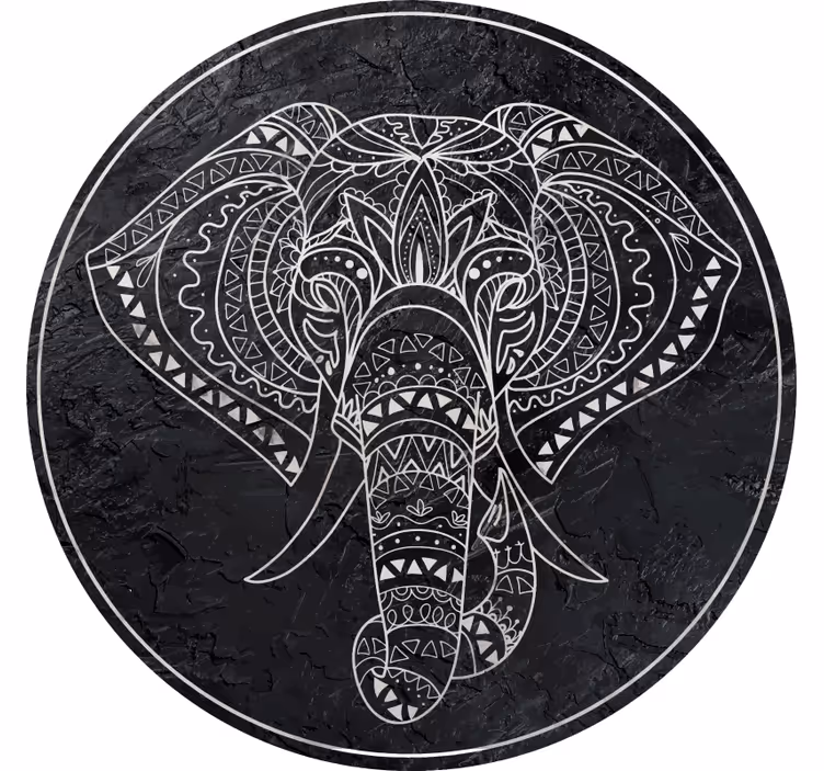 Bedroom roller blind with elephant marble design - TenStickers