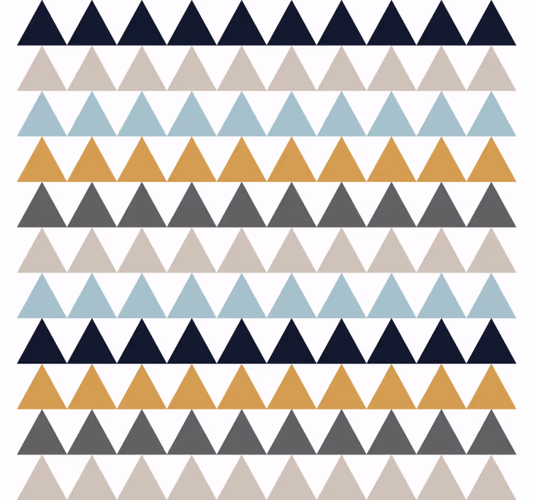 Bedroom roller blind in subtle nordic triangles - TenStickers