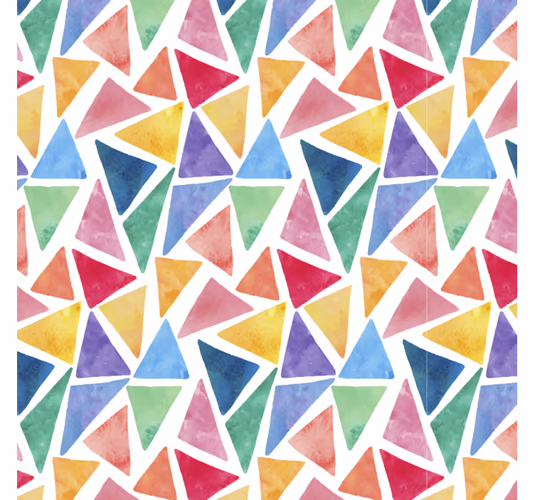 Colorful triangles motif bedroom roller blind - TenStickers
