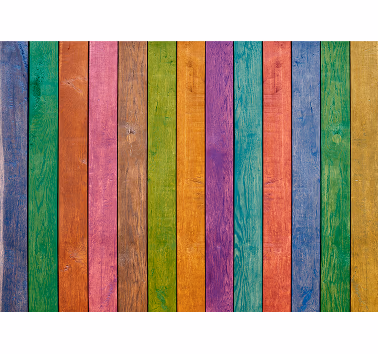 Bedroom roller blind in wooden multicolor pattern - TenStickers