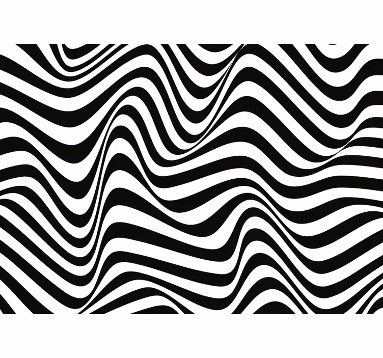 Bedroom roller blind organic 3d stripes - TenStickers