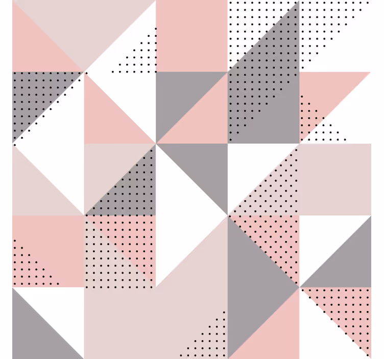 Bedroom roller blind in pastel nordic triangles - TenStickers