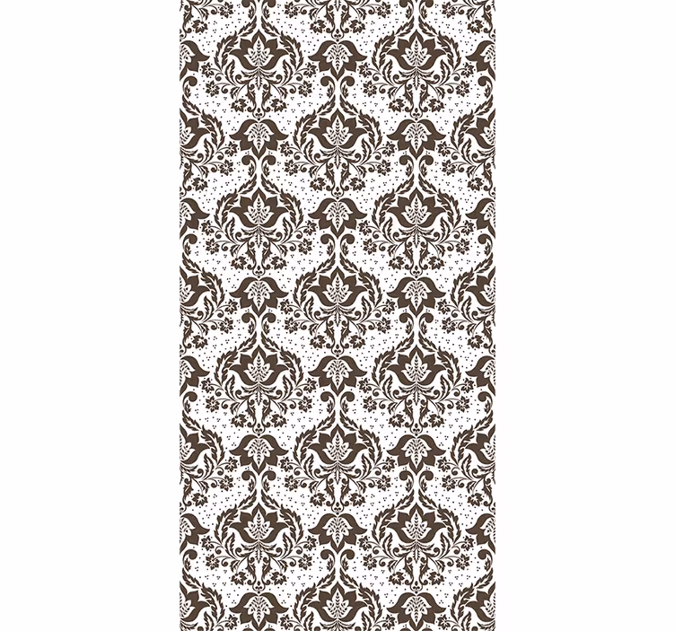 Bedroom roller blind with ornamental flowers - TenStickers