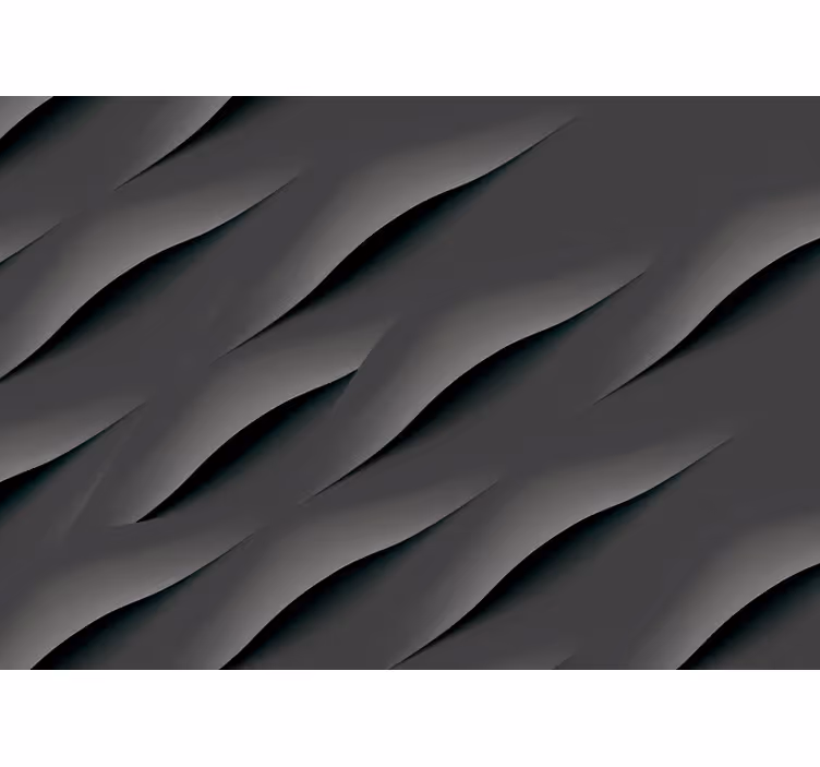 Gray roller blind abstract grey wave patterns - TenStickers