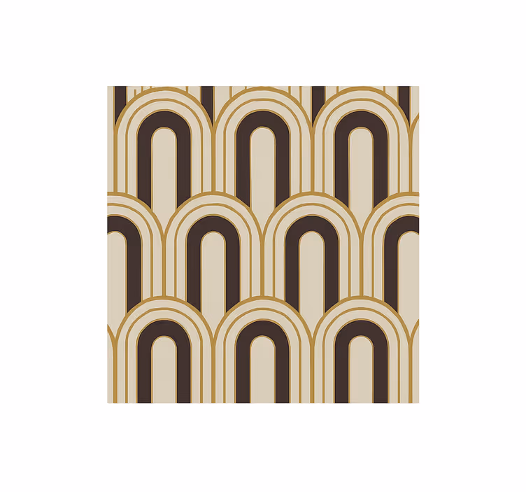 Vintage roller blind 1970s art deco arches - TenStickers