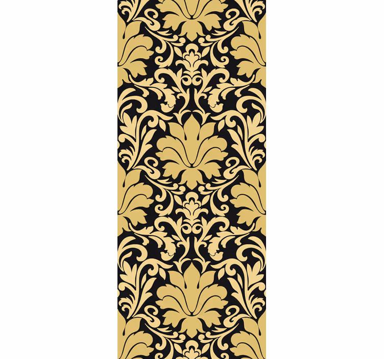 Vintage roller blind with elegant damask decoration - TenStickers