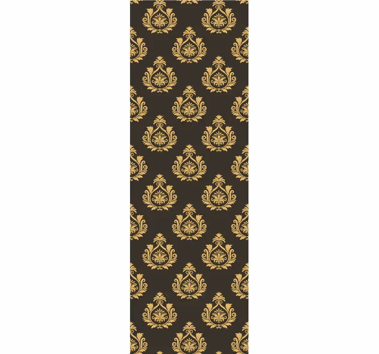 Vintage roller blind with decorative leaf design - TenStickers