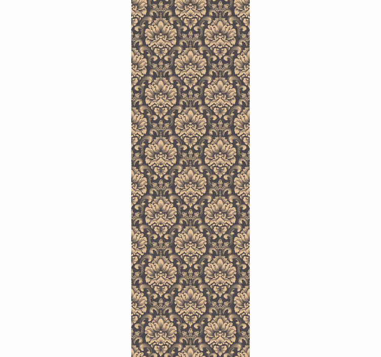 Vintage roller blind in golden baroque design - TenStickers