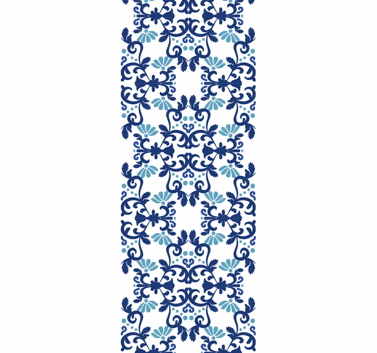 Vintage roller blind classic vintage damask design - TenStickers