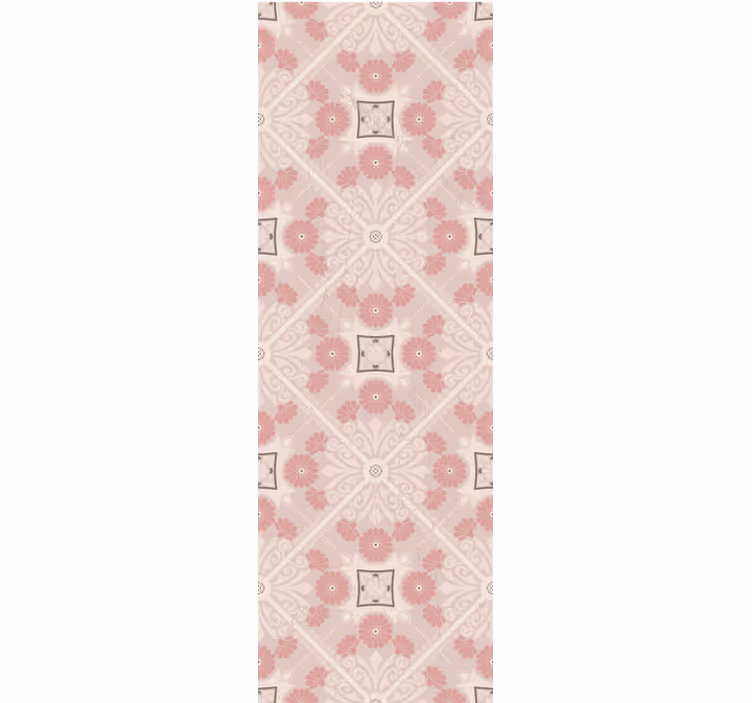Vintage roller blind in pastel retro design - TenStickers
