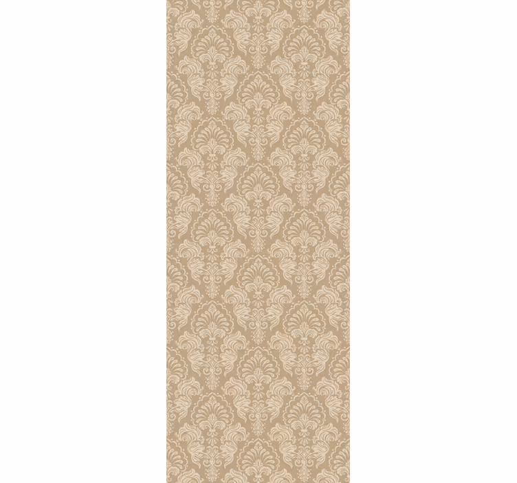 Vintage roller blind in beige damask style - TenStickers