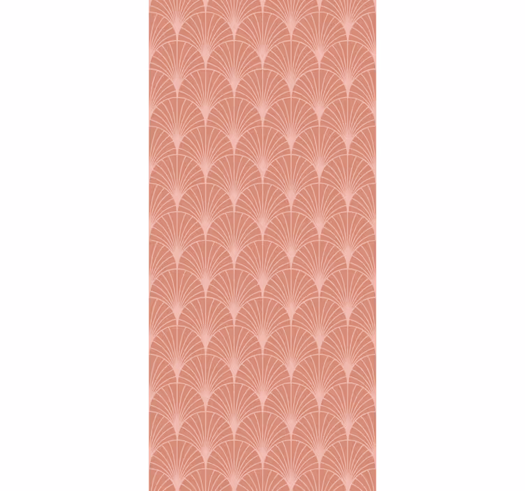 Vintage roller blind with rose gold palm pattern - TenStickers